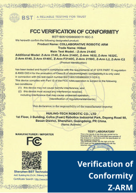 Verification of Conformity  Z-ARM