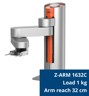 Z-ARM 1632C  Load 1 kg Arm reach 32 cm